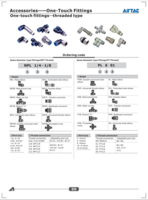 AIRTAC NPL-PL ONE-TOUCH FITTINGS THREADED CATALOG ONE-TOUCH FITTINGS ACCESSORIES